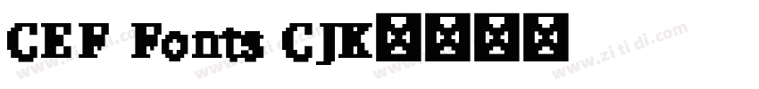 CEF Fonts CJK字体转换